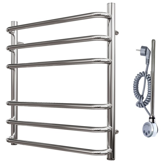 Полотенцесушитель электрический Point Нептун PN09156E П6 500x600 левый/правый, хром Полотенцесушитель электрический Point Нептун PN09156E П6 500x600 левый/правый, хром