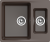 EWIGSTEIN Мойка GERD 60K  1,5-чаша 600*500мм шоколад арт.EW-