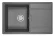 7804, ГРАФИТ (ЧЁРНО-СЕРЫЙ), кухонная мойка, кварц