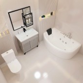 Ванна ГМ 1600*1000*570 с насосом OLB-842L с переливом