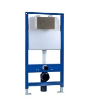 Кнопка смыва EvaGold 545-26 нержавейка круг хром матовый для инсталляции 545 