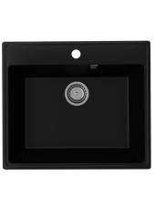 Мойка ULGRAN Quartz Forte 580-07, уголь