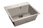 GRANFEST Мойка QUADRO 560 1-чаша 558*498мм серый арт.GF-
