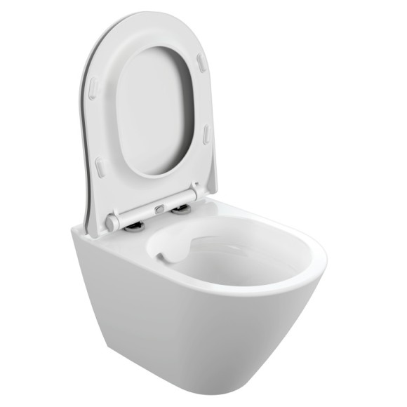 Подвесной унитаз CITY OVAL Clean On DPL EO slim