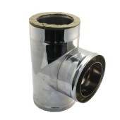 Ферум Сэндвич-тройник 90 (н/ж.ст0,8мм+оцин.ст) Ф 180х280