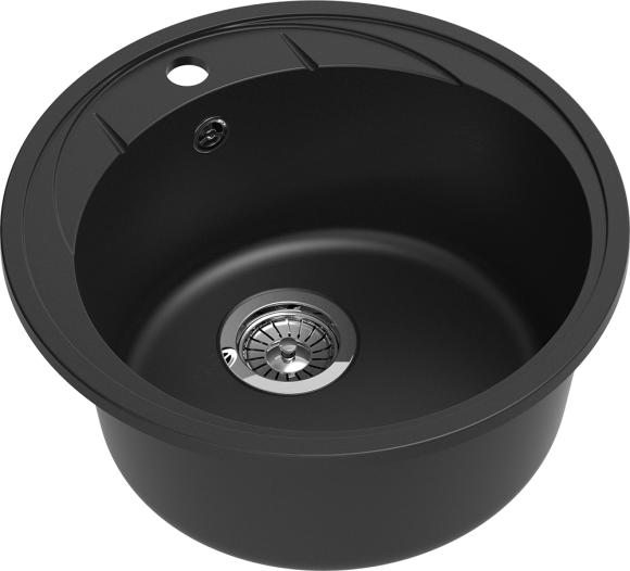 EWIGSTEIN Мойка ELEGANT R45 1-чаша D-484мм антрацит арт.EW-