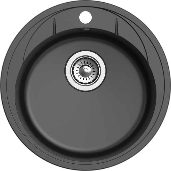 EWIGSTEIN Мойка ELEGANT R45 1-чаша D-484мм антрацит арт.EW-