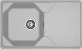 GRANFEST Мойка UNIQUE 840L  1-чаша+крыло 840*500мм серый арт.GF-