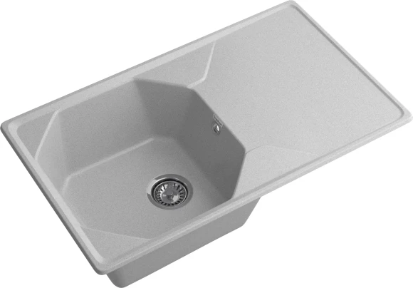 GRANFEST Мойка UNIQUE 840L 1-чаша+крыло 840*500мм серый арт.GF- GRANFEST Мойка UNIQUE 840L 1-чаша+крыло 840*500мм серый арт.GF-