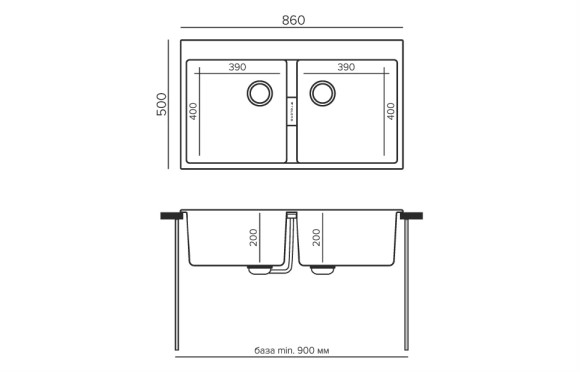 Кухонная мойка TOLERO Loft TL-862 (№102 (Сафари))