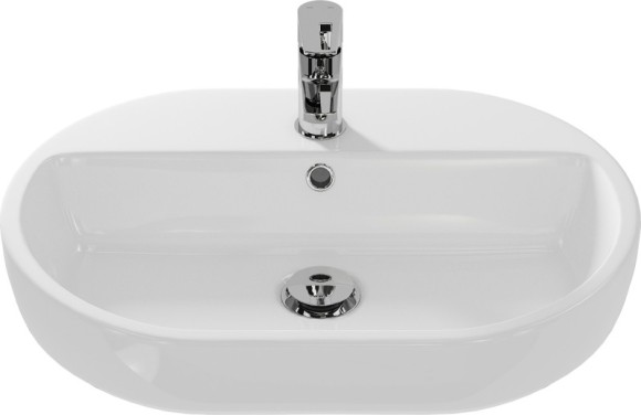 Раковина на столешницу CASPIA 60 OVAL 1 отв.