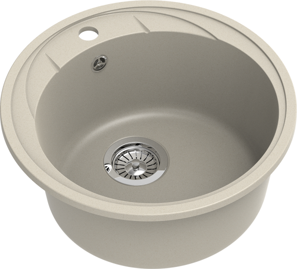 EWIGSTEIN Мойка ELEGANT R45 1-чаша D-484мм бежевый арт.EW-