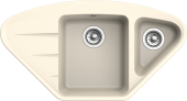 EWIGSTEIN Мойка WINK 80KF угловая 1,5-чаши+крыло 960*520мм крем арт.EW- EWIGSTEIN Мойка WINK 80KF угловая 1,5-чаши+крыло 960*520мм крем арт.EW-