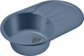 GRANFEST Мойка RONDO 750L  1-чаша+крыло 750*460мм графит арт.GF-