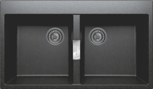 Кухонная мойка TOLERO Loft TL-862 (№911 (Черн))