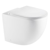 Унитаз приставной P02 безободковый, сиденье тонкое ДП, крепления 