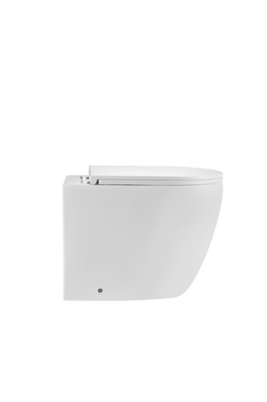 Унитаз приставной P02 безободковый, сиденье тонкое ДП, крепления 