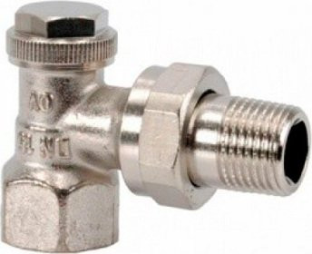 Вентиль Oventrop Combi 2 DN 15 1/2&quot; угловой, запорный, нижний