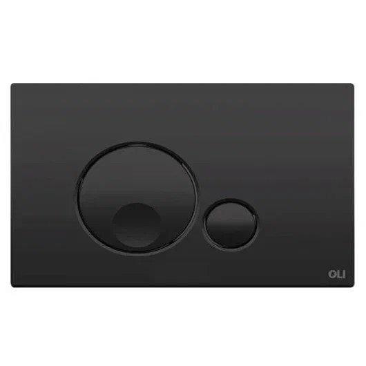Панель механическая двойная OLI Globe, пластик, черный Soft touch