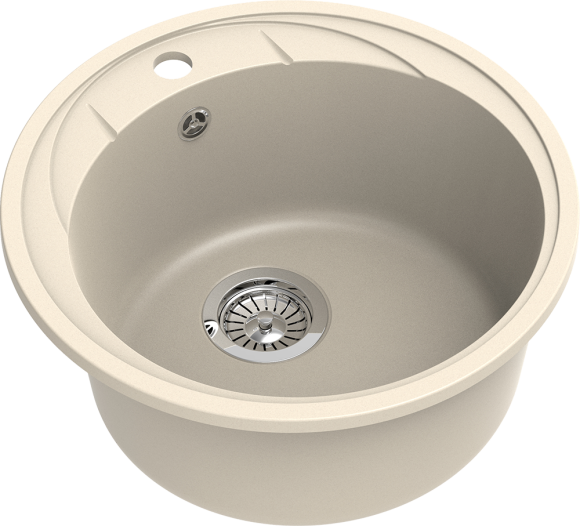 EWIGSTEIN Мойка ELEGANT R45 1-чаша D-484мм крем арт.EW-