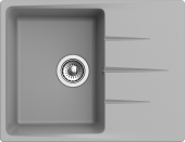 EWIGSTEIN Мойка GERD 45F  1-чаша+крыло  650*500мм серый металлик арт.EW-