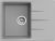 EWIGSTEIN Мойка GERD 45F  1-чаша+крыло  650*500мм серый металлик арт.EW-