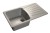 GRANFEST Мойка STANDART 850L  1-чаша+крыло 850*495мм серый арт.GF-