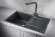 7804, ЧЁРНЫЙ, кухонная мойка, кварц