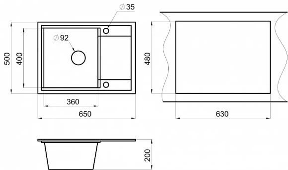 HI-65, ГРАФИТ/БАЗАЛЬТ,ГИБРИД кухонная мойка , кварц HI-65, ГРАФИТ/БАЗАЛЬТ,ГИБРИД кухонная мойка , кварц