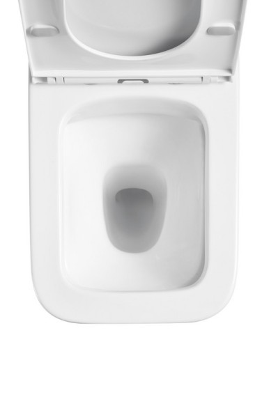 Унитаз приставной P03 безободковый, сиденье тонкое ДП, крепления 