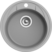 EWIGSTEIN Мойка ELEGANT R45 1-чаша D-484мм серый металлик арт.EW- EWIGSTEIN Мойка ELEGANT R45 1-чаша D-484мм серый металлик арт.EW-