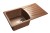 GRANFEST Мойка STANDART 850L  1-чаша+крыло 850*495мм терракот арт.GF-