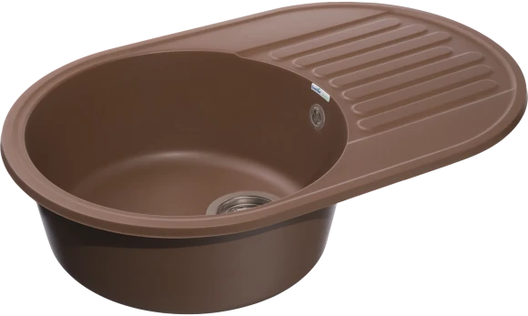 GRANFEST Мойка QUARZ 18  1-чаша+крыло 740*480мм терракот арт.GF-Z-