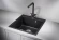 5102, ШВАРЦ (чёрный металлик), кухонная мойка, кварц 5102, ШВАРЦ (чёрный металлик), кухонная мойка, кварц