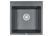 5102, ШВАРЦ (чёрный металлик), кухонная мойка, кварц