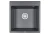 5102, ШВАРЦ (чёрный металлик), кухонная мойка, кварц