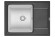 HI-65, ЧЁРНЫЙ/АРКТИК,ГИБРИД кухонная мойка , кварц HI-65, ЧЁРНЫЙ/АРКТИК,ГИБРИД кухонная мойка , кварц