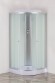 Душевая кабина EvaGold полукруг F101WS (100*100, низ.под., рифл. стек., белая стен., хром матовый проф. 3к.)