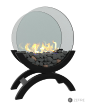 Биокамин напольный Zefire Iris большой черный