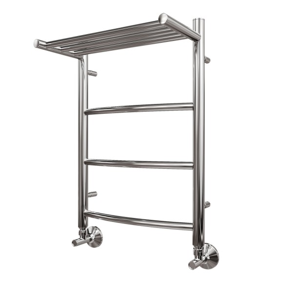 Полотенцесушитель водяной Point Афина PN04146P П3 400x600 с полкой, хром Полотенцесушитель водяной Point Афина PN04146P П3 400x600 с полкой, хром