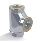 Сэндвич-тройник 90 (н/ж.ст.0,5мм+н/ж.ст) Ф135х200