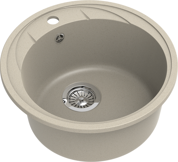 EWIGSTEIN Мойка ELEGANT R45 1-чаша D-484мм темно-бежевый арт.EW- EWIGSTEIN Мойка ELEGANT R45 1-чаша D-484мм темно-бежевый арт.EW-