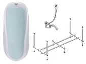 Комплект Акриловая ванна TIMO KILO1775 170*75*63+каркас+слив-перелив