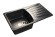 GRANFEST Мойка STANDART 850L  1-чаша+крыло 850*495мм черный арт.GF-