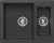 Кухонная мойка Polygran BRIG-620 №16 Черн