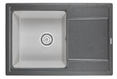 HI-74, ГРАФИТ/БАЗАЛЬТ,ГИБРИД кухонная мойка , кварц HI-74, ГРАФИТ/БАЗАЛЬТ,ГИБРИД кухонная мойка , кварц