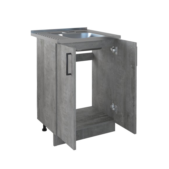 600 Стол под мойку - Цемент светлый (мойки 60*50, 60*60) 600 Стол под мойку - Цемент светлый (мойки 60*50, 60*60)