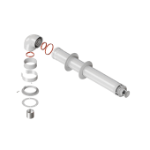 Комплект дымохода СТАНДАРТ Универсал 60/100 - 900мм (кроме IMMERGAS, Navien Deluxe 75/100 стар)