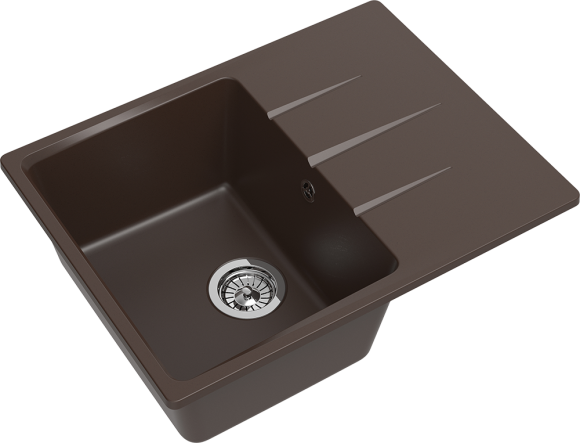 EWIGSTEIN Мойка GERD 45F  1-чаша+крыло  650*500мм шоколад арт.EW-