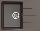 EWIGSTEIN Мойка GERD 45F 1-чаша+крыло 650*500мм шоколад арт.EW- EWIGSTEIN Мойка GERD 45F 1-чаша+крыло 650*500мм шоколад арт.EW-